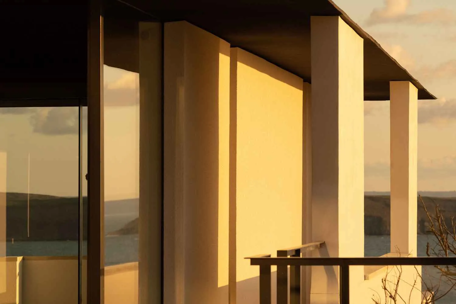 Cove Ridge, North Devon coast — External walls in light