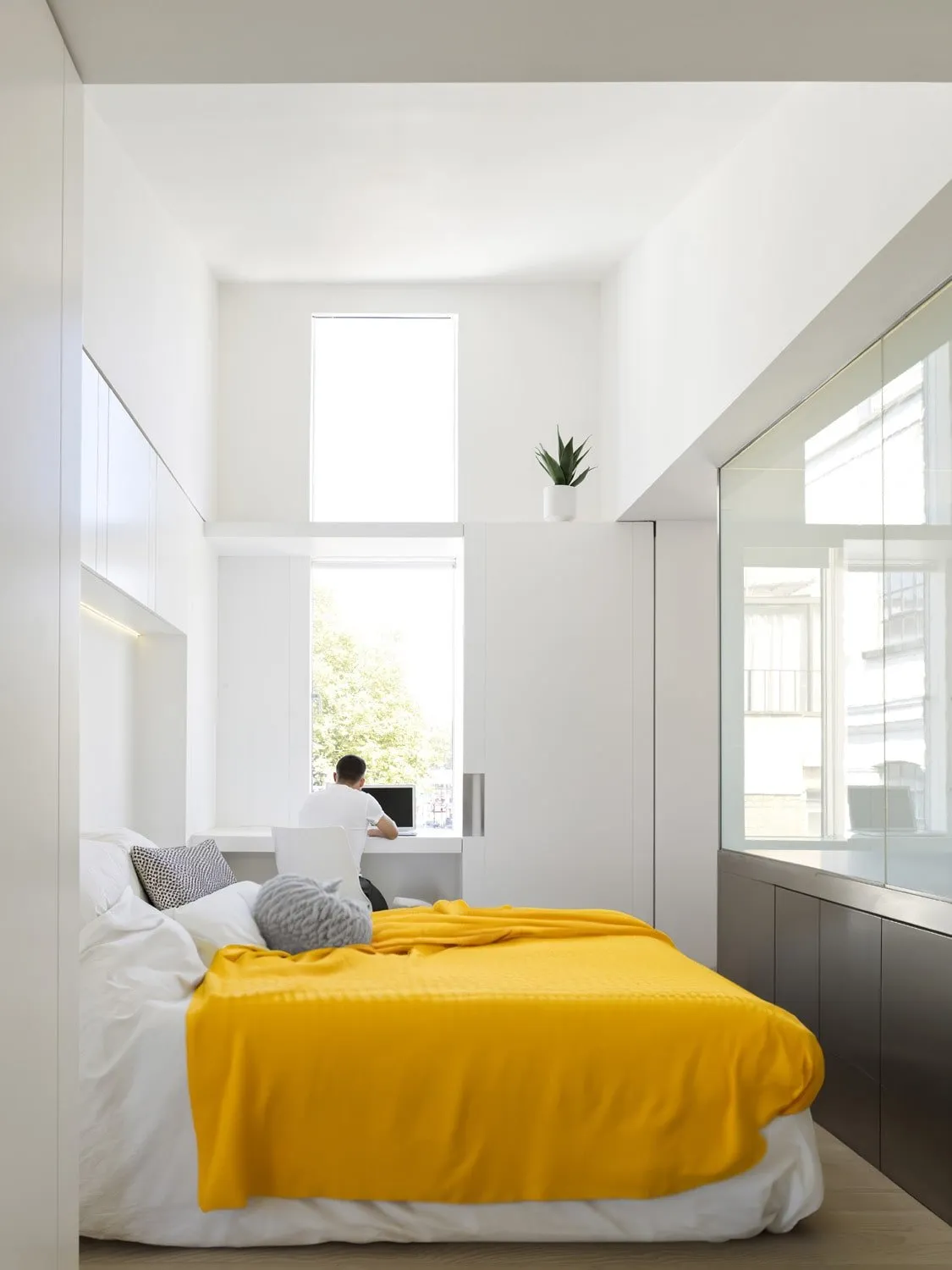 Island Home, Shoreditch, N1 — Bedroom and tall window