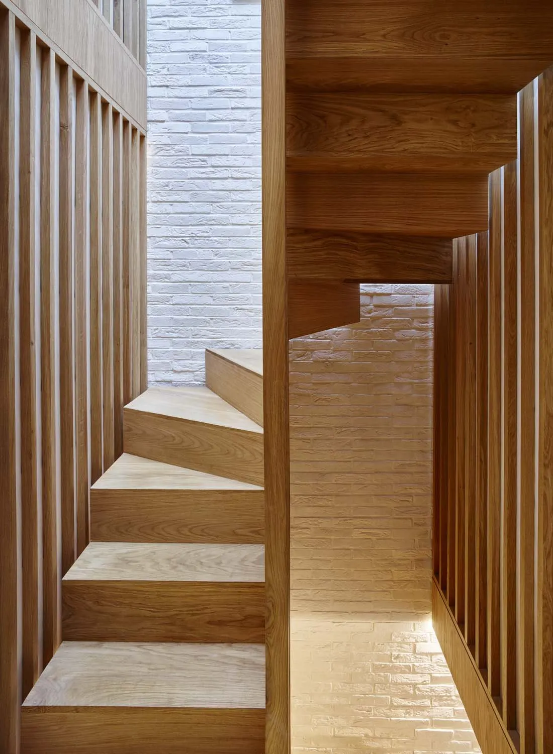 Modern Mews, Paddington, W2 — Stairs brick wall